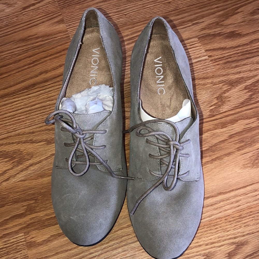 Vionic Orthotic qvc tie heel shoes mule - Picture 2 of 6